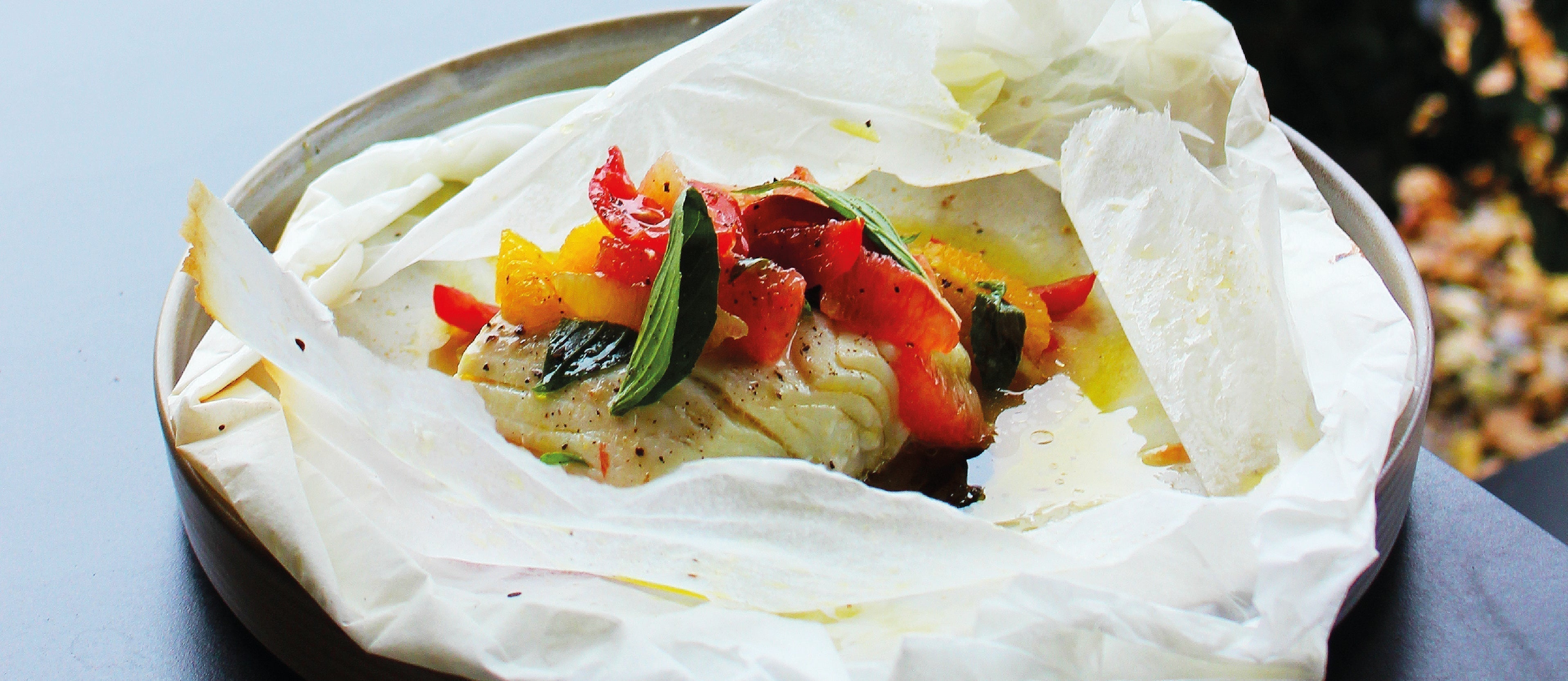 Halibut En Pappilotte