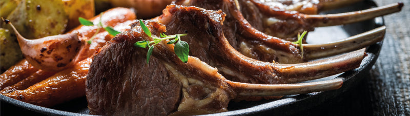 Zesty rosemary (or thyme) Lamb Cutlets