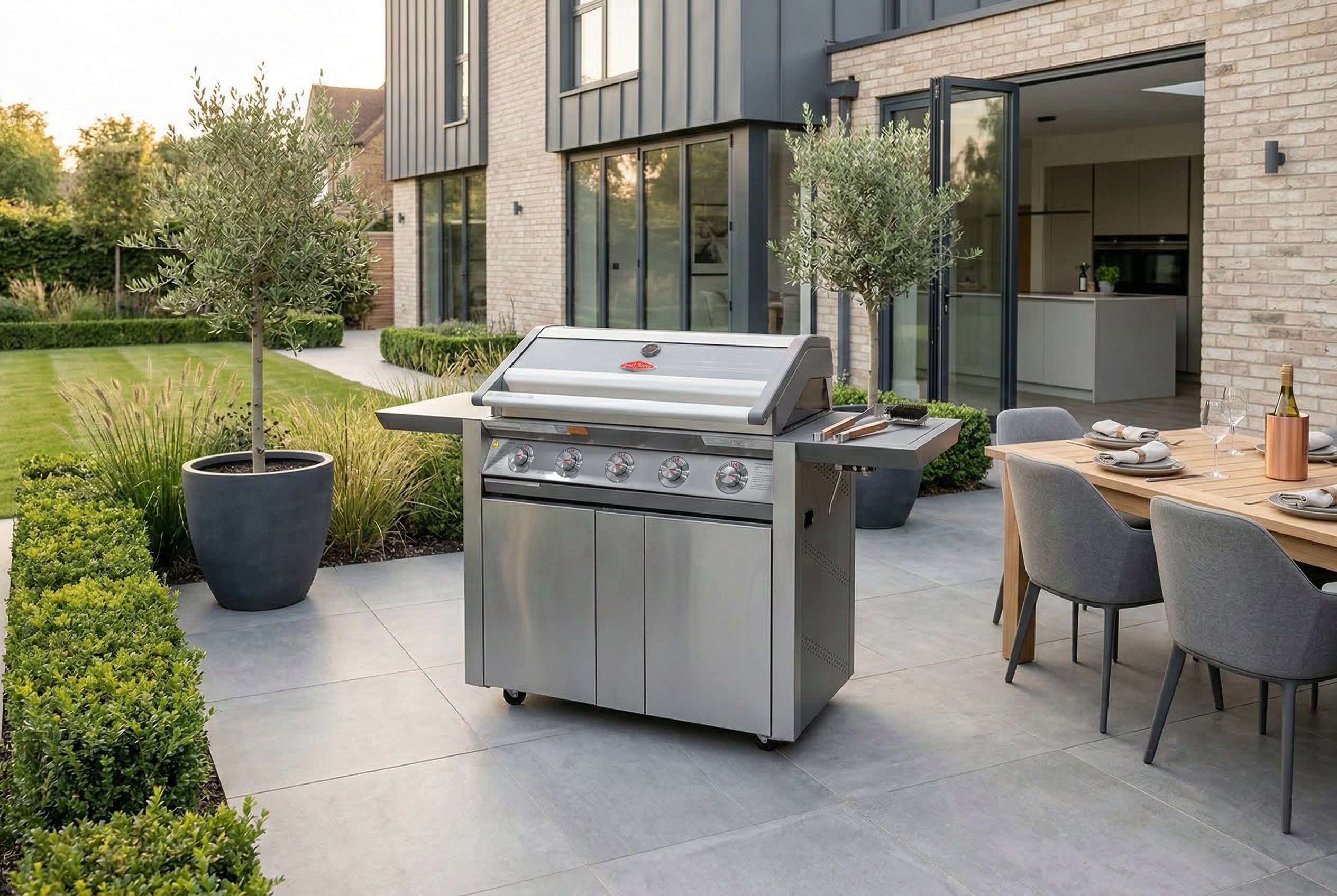[限定商品] セット(Beefeater, Busker, Glendowan) 1600S Series - 3 Burner BBQ & Side Burner Trolley | BeefEater Europe