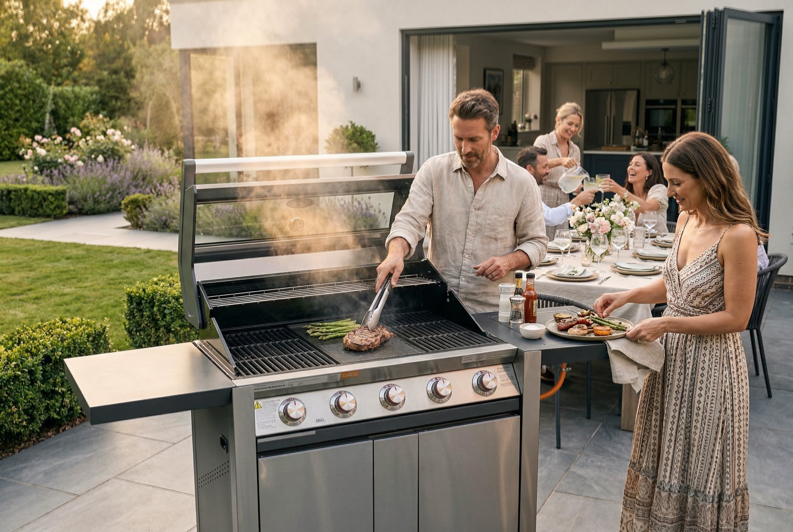 1600S Series - 3 Burner BBQ & Side Burner Trolley | BeefEater Europe
