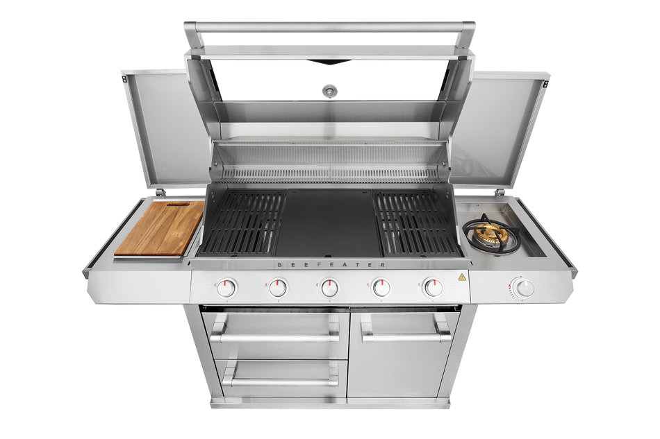 7000 Series Classic 5 Branders BBQ & Zijbrander Trolley