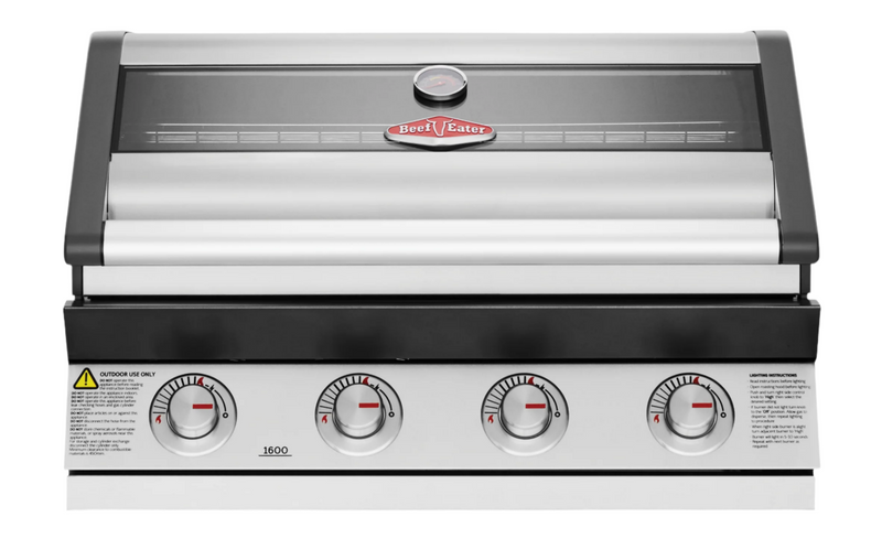 1600S Series - 4 Burner Built In BBQ