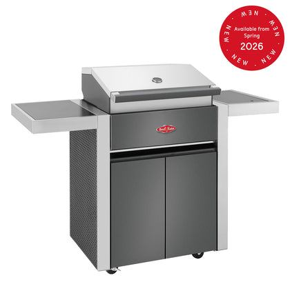 1700 Series - 3 Burner BBQ & Side Burner Trolley