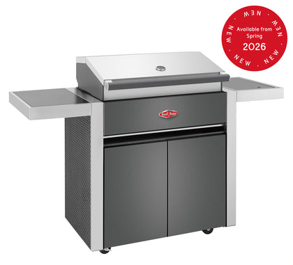 1700 Series - 4 Burner BBQ & Side Burner Trolley