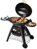 Bigg Bugg 2 Burner BBQ & Trolley - Amber Enamel