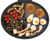 Bigg Bugg 2 Burner BBQ & Trolley - Amber Enamel