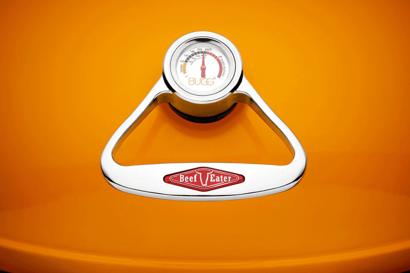Bigg Bugg 2 Burner BBQ & Trolley - Amber Enamel