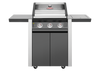 1600E Series - 3 Burner BBQ & Side Burner Trolley