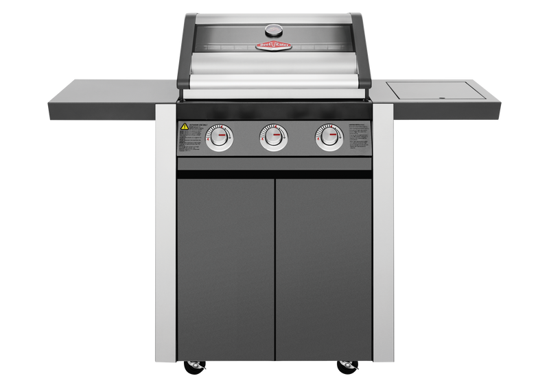 1600E Series - 3 Burner BBQ & Side Burner Trolley