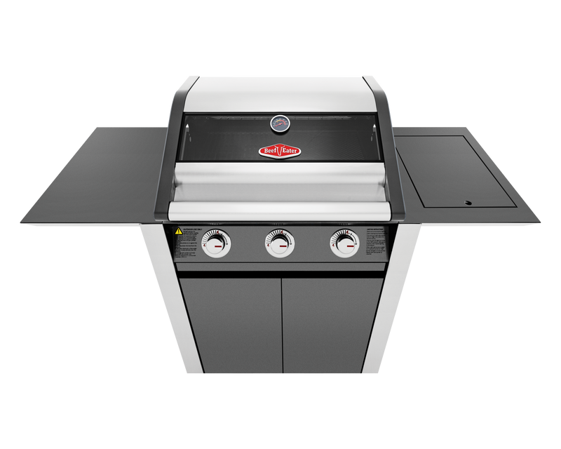 1600E Series - 3 Burner BBQ & Side Burner Trolley