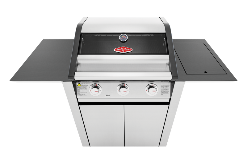 1600S Series - 3 Burner BBQ & Side Burner Trolley