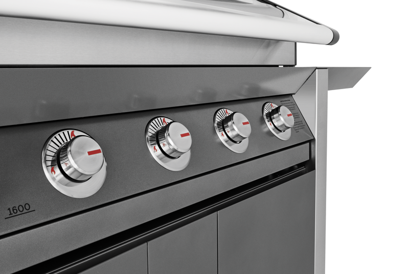 1600E Series - 3 Burner BBQ & Side Burner Trolley