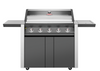 1600E Series - 5 Burner BBQ & Side Burner Trolley