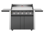 1600E Series - 5 Burner BBQ & Side Burner Trolley