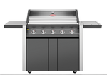 1600E Series - 5 Burner BBQ & Side Burner Trolley