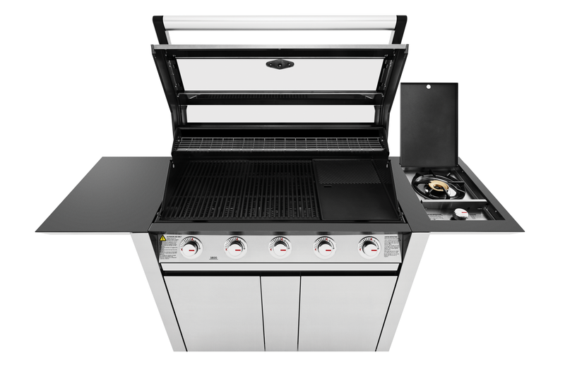 1600S Series - 5 Burner BBQ & Side Burner Trolley