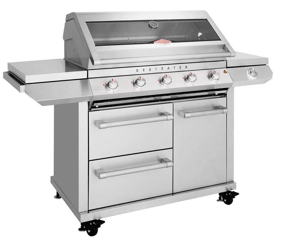 7000 Series Classic 5 Branders BBQ & Zijbrander Trolley