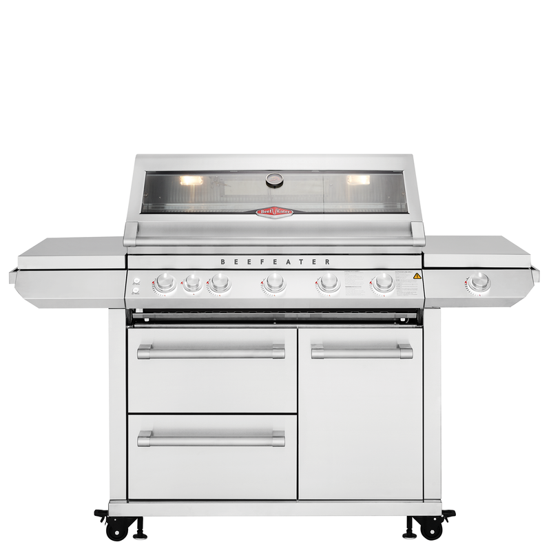 7000 Series Premium 5 Burner BBQ & Side Burner Trolley