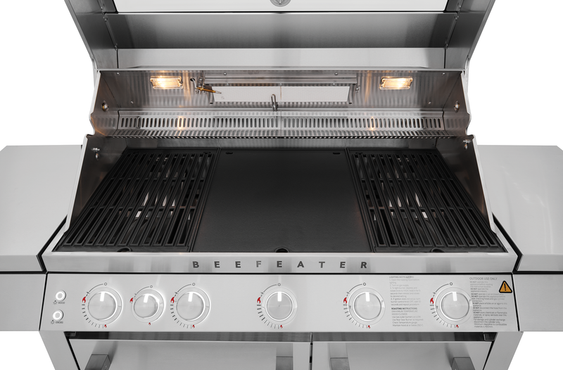 7000 Series Premium 5 Burner BBQ & Side Burner Trolley