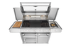 7000 Series Premium 5 Burner BBQ & Side Burner Trolley