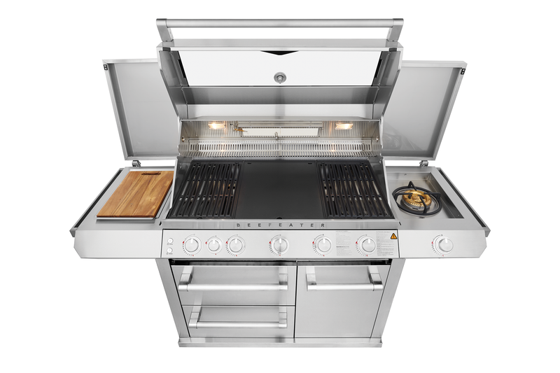 7000 Series Premium 5 Burner BBQ & Side Burner Trolley