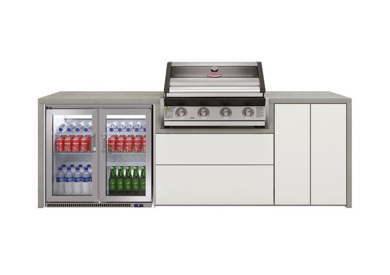 Harmony Kitchen with 1600 Series 4 Burner BBQ & Double Fridge